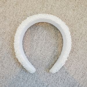 White Pearl Wedding Headband